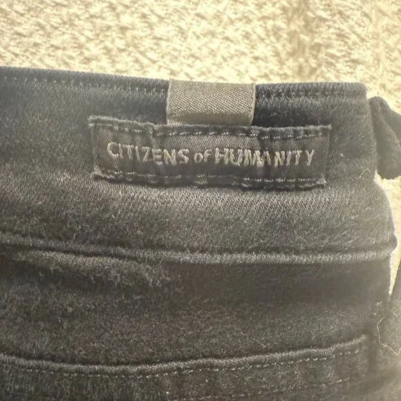 Citizens of Humanity Rocket crop high rise skinny jeans Black Size 29 - Picture 5 of 9